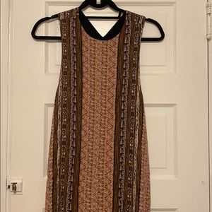 Long Bohemian Dress with open back